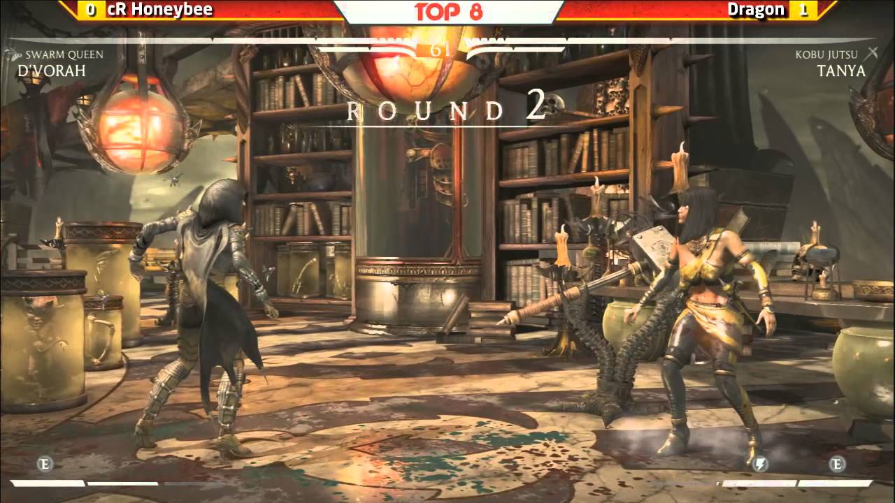 Defend the North 2015 - MKX - Top 8 - cR Honeybee (D'vorah) vs Dragon (Tanya)