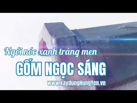 Ngói Nóc To - Bò To Xanh Tráng Men Gốm Ngọc Sáng | Gạch Ngói Ngọc Sáng | Ngói Lợp Ngọc Sáng