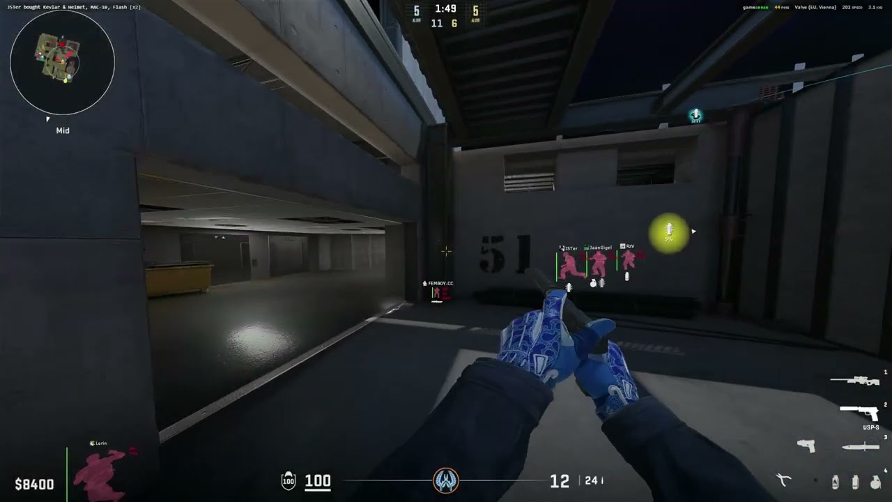 #cs2 hvh highlights ft. gamesense.pub/skeet.cc