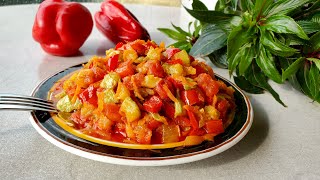 Кабачковая икра кусочками - простой и вкусный рецепт