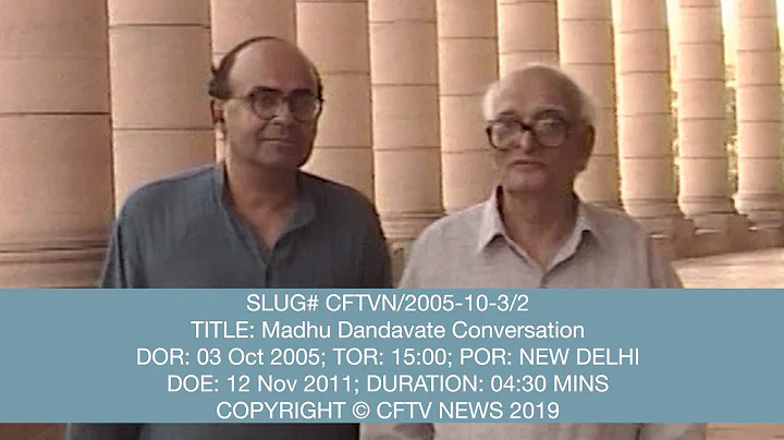 Madhu Dandavate in conversation with Suhas Borker