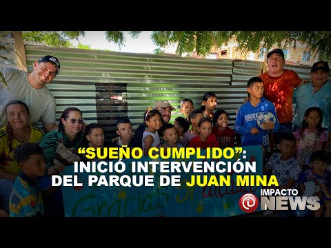 "Sueño cumplido": iniciaron obras de intervención del parque de Juan Mina