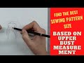 How to select the best sewing pattern size for your body size and shape