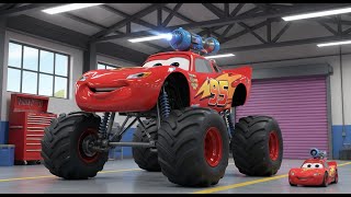Monster Truck McQueen vs Raptor Racer! Epic Clash of Power and Mc Queen Big Transformation ⚡ screenshot 4