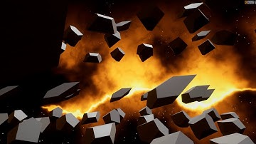 UE4 - 1000 cells asteroid field WIP