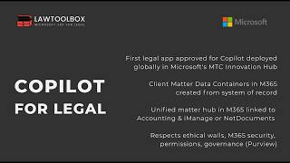 LawToolBox Copilot for Legal in M365