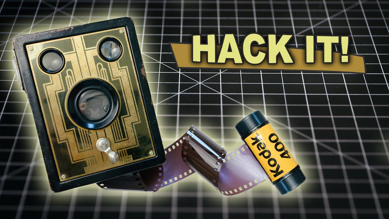 How to use 35mm Film in a Kodak Brownie 620 Box Camera