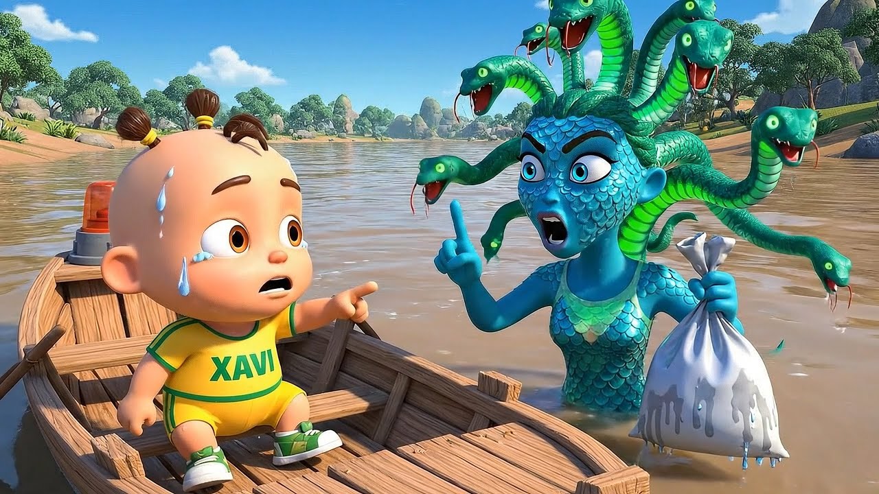 Monster Under the River Song | Don’t throw trash in the river | Baby Xavi Kids Songs