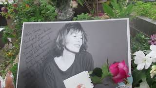 Cimetière Montparnasse mai 2024= Jane Birkin, Serge Gainsbourg, MIreille Darc ont le cowboy lyonnais