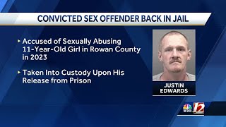 Sex offender released from prison, then arrested on new charges