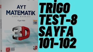 3D AYT MATEMATİK ÇÖZÜMLERİ BÖLÜM-7 TEST-8(LOGARİTMA)