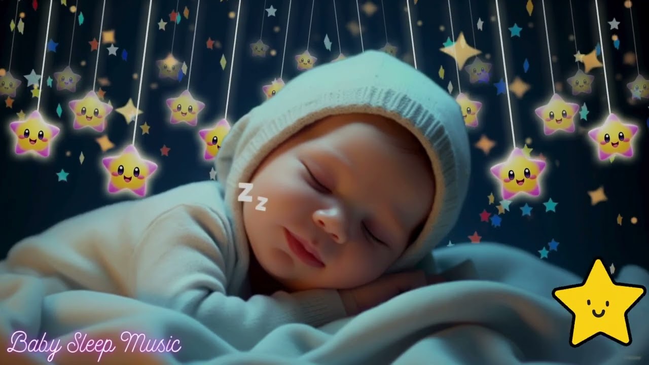 Soothing Baby Sleep Music 🌜 Mozart Brahms Lullaby 🎼 Deep Sleep Music for Gentle Healing - 3h No Ads