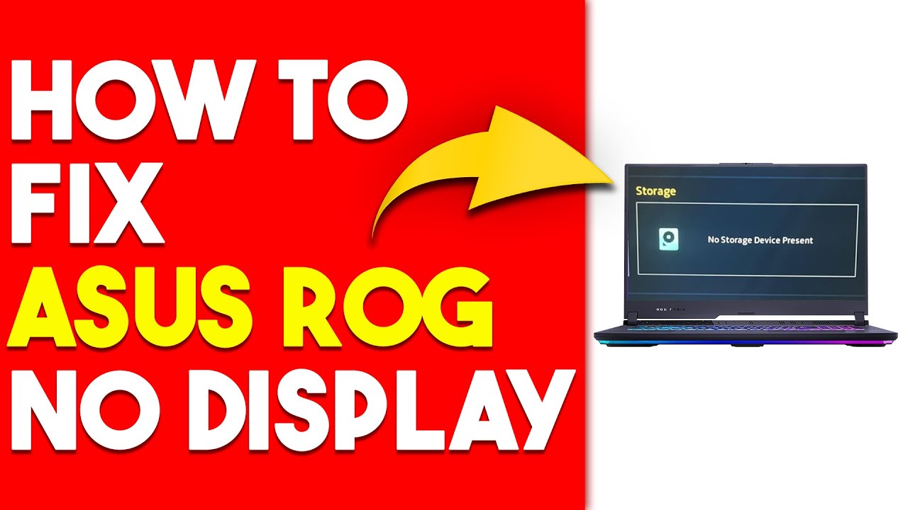 How To Fix Asus ROG No Display (How To Troubleshoot Asus ROG No Display ...