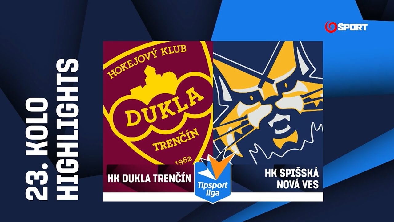 23. kolo: HK Dukla Trenčín - HK Spišská Nová Ves 3:1 (1:0, 1:1, 1:0)