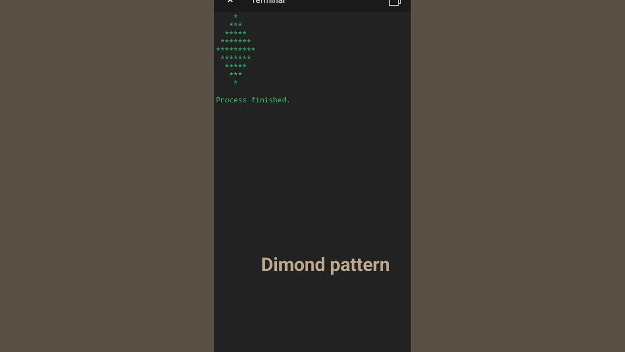 Dimond pattern (star) in java #java#star 🌟 #program - YouTube