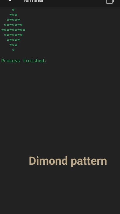 Dimond pattern (star) in java #java#star 🌟 #program - YouTube
