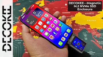 DECOKEE Magnetic M.2 NVMe SSD Enclosure with LED and Cooling Fan ( for Smartphone , iPhone etc )
