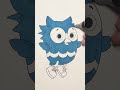💙DANIEL TIGER'S NEIGHBORHOOD COLORING! OWL 🦉#danieltigerneighborhood #shorts #coloring