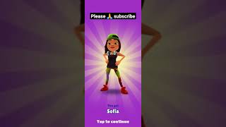 Subway Surfers Sofia Character Unlock