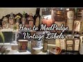 ModPodge Vintage Labels • Thrifted Decor • Thrift FLIPS • Upcycle Household Items • Raising Cain