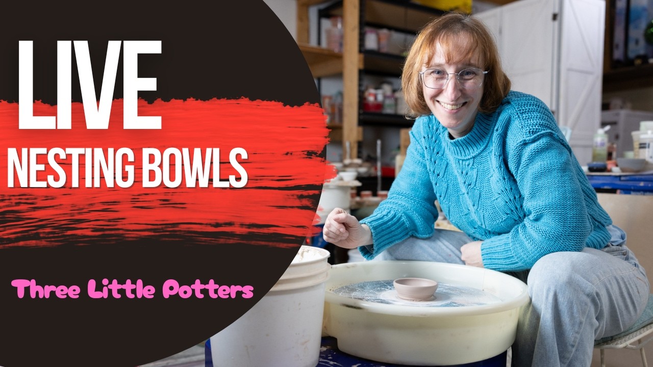 Nesting Bowls: Wheel throwing pottery challenge.