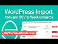 How to Import Products in Woocommerce from CSV, add Price Comparison blocks with Content Egg plugin