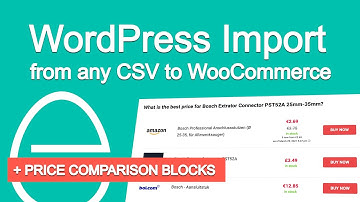 How to Import Products in Woocommerce from CSV, add Price Comparison blocks with Content Egg plugin