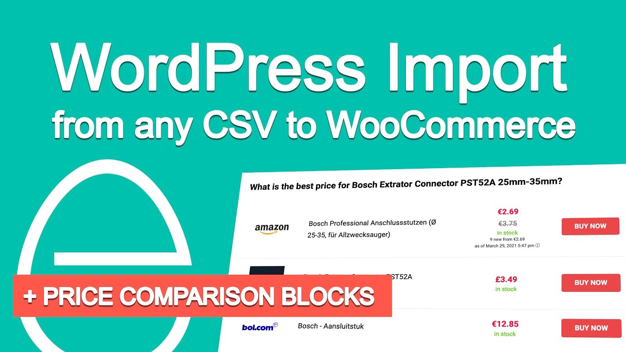 How to Import Products in Woocommerce from CSV, add Price Comparison ...