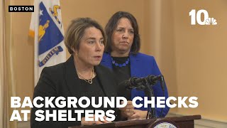 Reaction to Massachusetts governor ordering background checks in emergency shelters