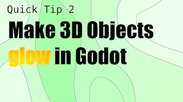 [Godot3] Make 3D Objects Glow in Godot | Game Dev Quick Tip 2
