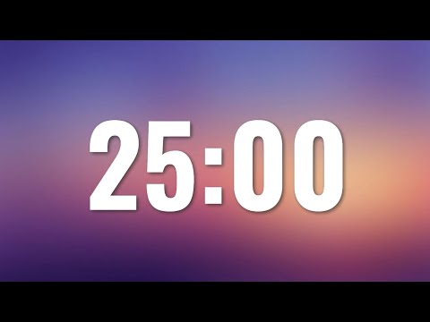 25 Minute Timer - No Sounds, No Ads, No Music