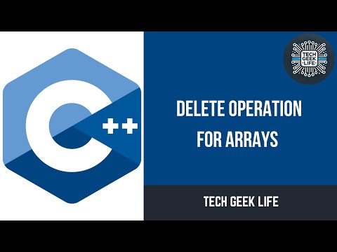 C++ Delete Operation for Arrays: Data Structures and Algorithms | Tech Geek Life