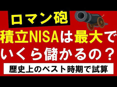 【積立NISA】歴史上最高のタイミングで積立NISAをやってみたらいくら儲かるの？S＆P500の試算結果