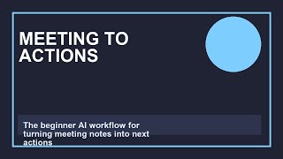 I Tested ChatGPT action planner for turn meeting notes into next actions