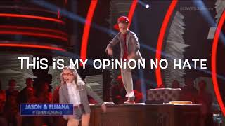 Dwts Jrs Jason And Elliana Dances Ranked 5-1