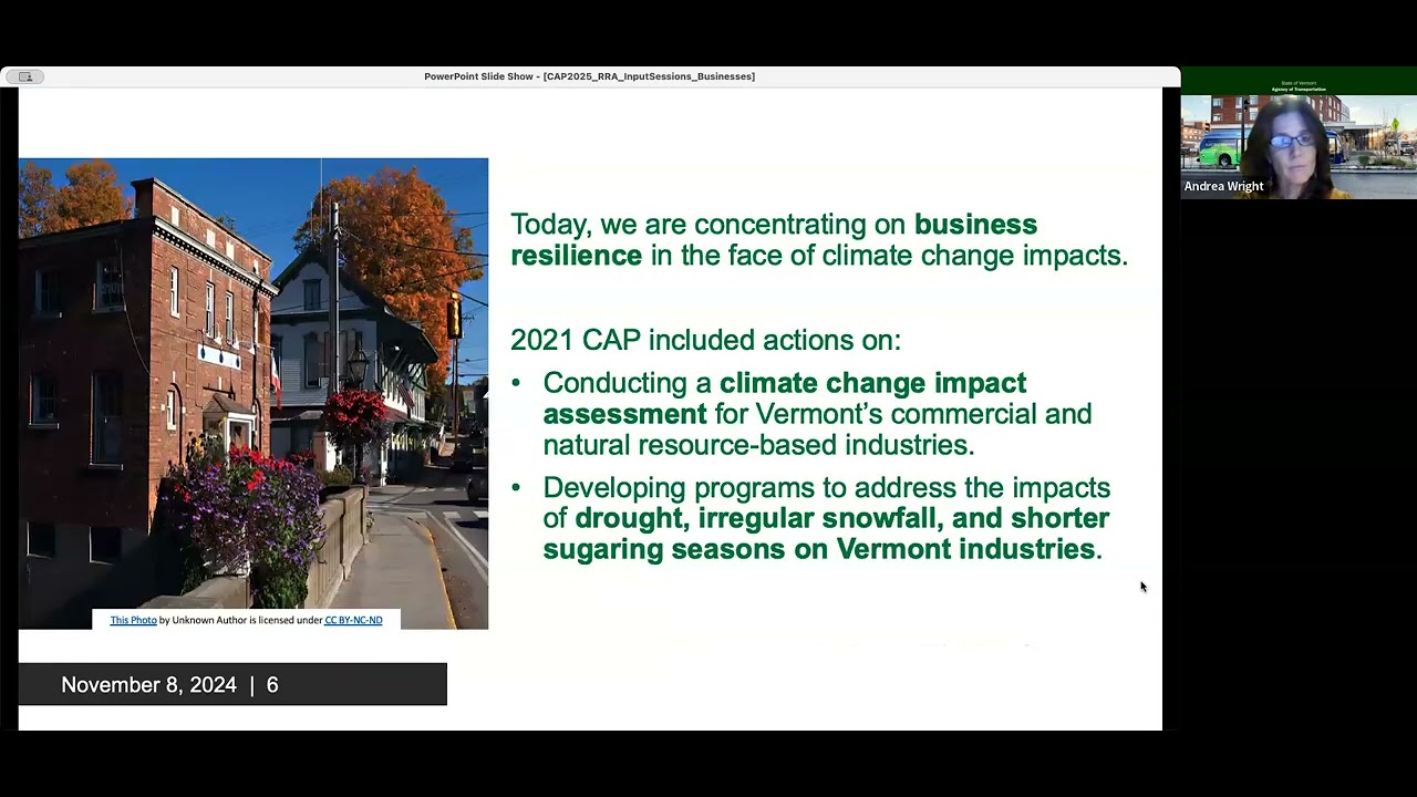 Climate Action Plan Input Session: Rural Resilience and Businesses ...