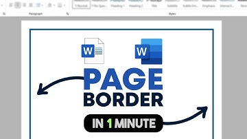 How to ADD Border In Word - Add Page border in Microsoft Word