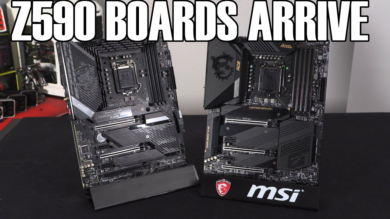 MSI Z590 Ace and Carbon 11th Gen Intel Motherboard Preview - YouTube
