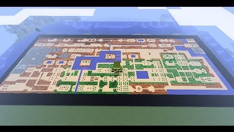 Legend of Zelda Overworld NES Map Built in Minecraft