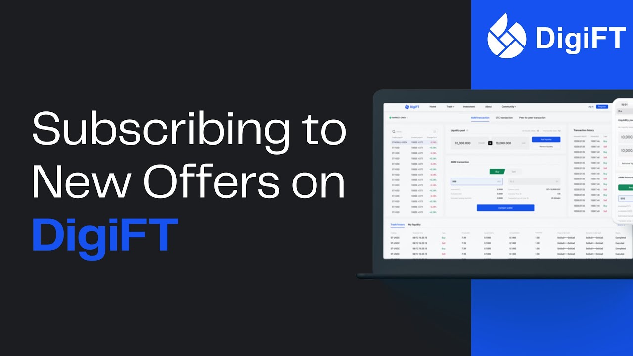 Subscribing to New Offers on DigiFT