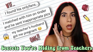 Secrets You're Keeping from Your Teacher 3 (oh no..) | Just Sharon