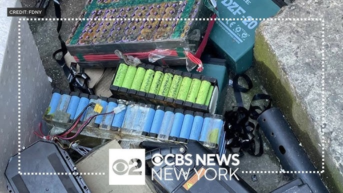 Fdny Officials Recover Battery Packs Lithium Ion Cells In Queens Bust