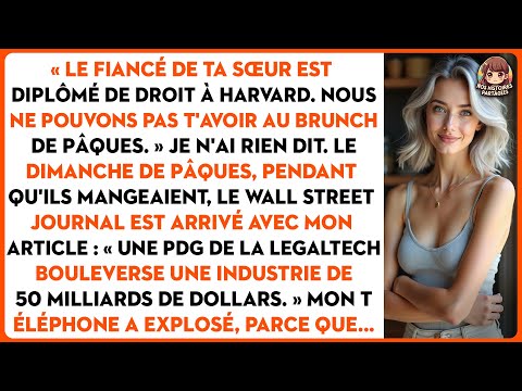 Le fiancé de ta sœur est diplômé de droit à harvard. Nous ne pouvons pas t'avoir au brunch...