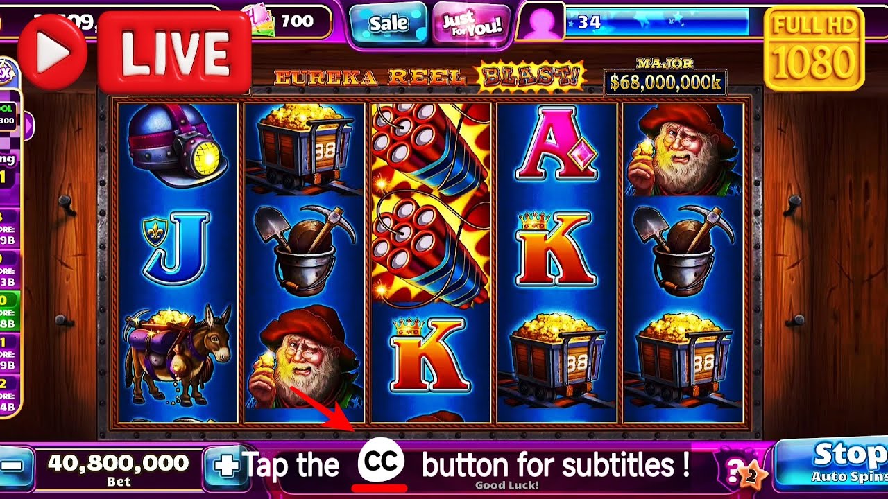 [Live] Eureka Reel Blast Explodes with Jackpot Party Big Win + Free Coins!