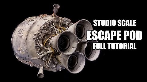 STUDIO SCALE ESCAPE POD kit  Video Instruction BUILD-UP TUTORIAL (4k HD)