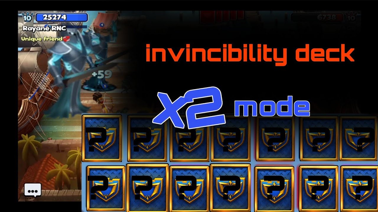 mode x2, deck invincible castle crush {RNC gams}