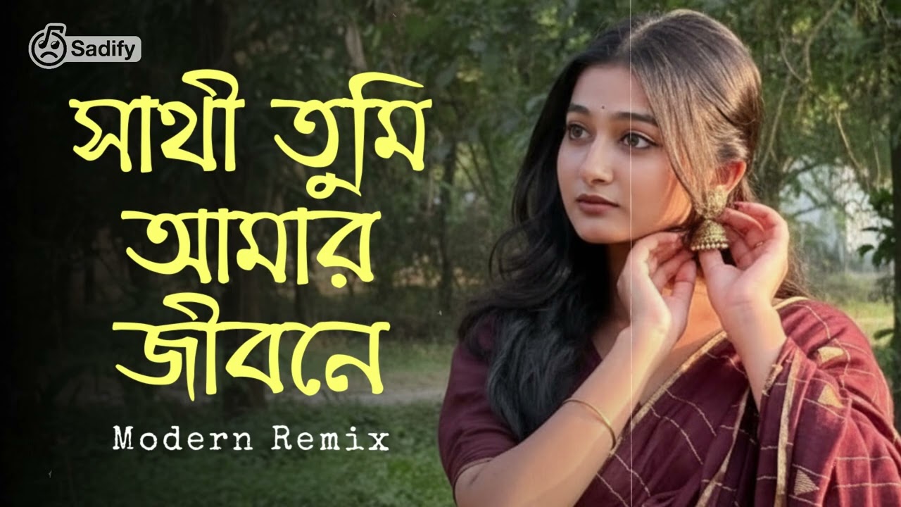 Sathi Tumi Amar Jibone (সাথী তুমি আমার জীবনে) | Old Bangla Song Modern Mix | 90s Bangla Song