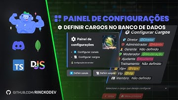 Painel de configurações de cargos (avançado) - DiscordJs v14 MongoDB Typescript