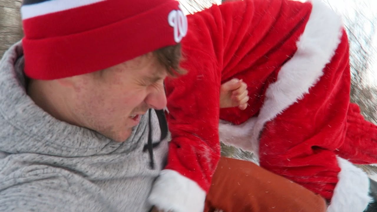 funny moments in soccer Creepy Santa Attacks and Tackles Me in the Woods!