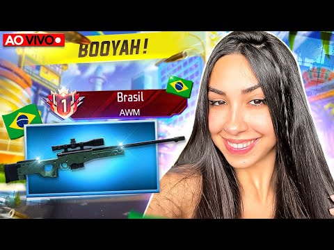 🔥 RUMO AO TOP 1 DO BRASIL DE AWM 🔥 FREE FIRE AO VIVO ❤ LETHICIAX FF ❤